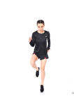 Miler Top Ls Kadın Siyah Koşu Uzun Kollu Tişört Aj8128-010