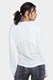 Nike Dri-Fit Miller Running Standart Kesim Beyaz Kadın Spor Tişört 