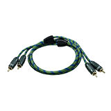 FOR-X X-1122G-1 METRE KALİTELİ PROFESYONEL-BAKIR RCA ANFİ KABLOSU