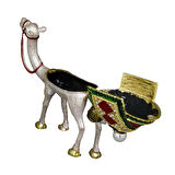 Metal Kristal Taş İşlemeli Dekoratif Deve Biblosu - Şık ve Benzersiz Tasarım