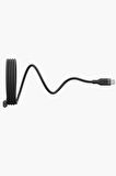 Helix 1.5M 100W Manyetik Katlanma Özellikli Type-C to Type-C PD Hızlı Şarj Kablo - Siyah