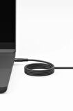 Helix 1.5M 100W Manyetik Katlanma Özellikli Type-C to Type-C PD Hızlı Şarj Kablo - Siyah