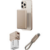 Energea X Bazic Travel Kit Universal Seyahat Şarj Seti - Gold