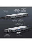 TP-LINK UH9120C USB TYPE-C DOCKING STATION 9 PORT USB-C PD + USB C + USB 3.0 X3 + KART OKUYUCU