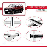 Opel Frontera Sport 1992-1998 Arası ile Uyumlu BASIC Model Ara Atkı Tavan Barı Gri 2 Adet