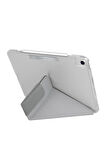 Uniq Camden iPad Air 4 10.9 Katlanabilir Tablet Kılıfı - Gri