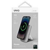 Uniq Hoveo 5.000mAh Manyetik Standlı Powerbank - Açık Gri