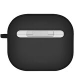 Uniq Nexo AirPods 4 (4.Nesil) Silikon Kılıf - Siyah