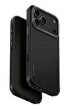 Uniq Apple Uyumlu iPhone 17 Pro Max Keva Karbon MagSafe Kapak - Siyah