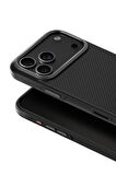 Uniq Apple Uyumlu iPhone 17 Pro Max Keva Karbon MagSafe Kapak - Siyah
