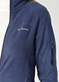 Columbia EL6081 Fast Trek Ii Jacket Dik Yaka Normal Kalıp Düz Mor Kadın Polar Sweatshirt