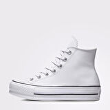 Converse CHUCK TAYLOR ALL STAR LEATHER PLATFORM Beyaz Sneaker 561676C-102