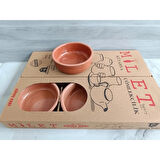 Milet 6 lı Toprak  Güveç Set 