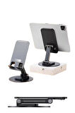 Vos Versa Metal 360° Dönebilen Katlanır Telefon Ve Tablet Standı VVE1039