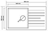 GRANİT EVİYE P014 LOADIKYA 86 XL GRİ (86 X 50)