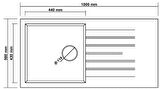 GRANİT EVİYE P015 LOADIKYA 100 XL SİYAH (100 X 50)
