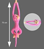 Peluş Maymun, Elleri Yapışabilen Uyku ve Oyun Arkadaşı -70 cm 