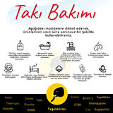 Daire Şekilli Kadın Şahmeran Gümüş Kaplama Ayarlanabilir El Yapımı Şahmeran