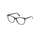 Tom Ford Tf 5762B 001 55 Kadın Kare Siyah Kemik Mavi Işık Korumalı Gözlük