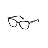 Tom Ford Tf 5812B 001 53 Kadın Kelebek Siyah Kemik Mavi Işık Korumalı Gözlük