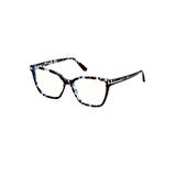 Tom Ford Tf 5812 055 53 Kadın Kelebek Kırçıllı Mavi Kemik Mavi Işık Korumalı Gözlük