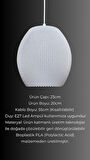 Nebula Beyaz Mesh dokulu avize, Pinterest Tarzı Özel Tasarım Tekli Sarkıt Avize (Bioplastik) E27