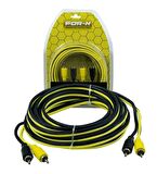 FOR-X X-25RCA-5 METRE RCA KALİTELİ-PROFESYONEL ANFİ KABLOSU