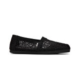 Kadın Espadril / Keten 10016254 Toms MOROCCAN CROCHET WM ACLASS Black