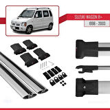 Suzuki Wagon R+ 1998-2003 Arası ile Uyumlu FLY Model Ara Atkı Tavan Barı Gri 2 Adet