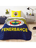 Taç Lisanslı Fenerbahçe Tek Kişilik Strıpe Yatak Örtüsü Seti