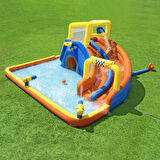Mega Oyun Su Parkı Bestway Kaydırak ve Fiskiye Çocuk Şişme Oyun Havuz Parkı 551 x 502 x 265 cm