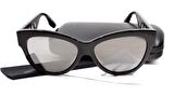 ALEXANDER MCQUEEN  MQ0021S 002 54  Unisex SİYAH Çekik Çerçeve Güneş Gözlüğü