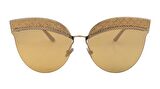 BOTTEGA VENETA  0101S 004 64  Unisex BAKIR Çekik Çerçeve Güneş Gözlüğü