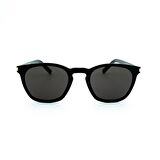 Saint Laurent SL 28 SLIM 001 49 Unisex Siyah Kemik Güneş Gözlüğü