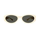 Gucci GG 1662SA 004 56 Kadın Oval Beyaz Kemik Güneş Gözlüğü