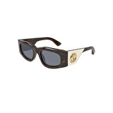 Gucci GG 1664S 003 51 Kadın Kare Kırçıllı Kahverengi Kemik Güneş Gözlüğü