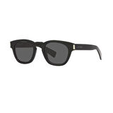 Saint Laurent SL 746 001 48 Unisex Yuvarlak Siyah Kemik Güneş Gözlüğü