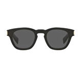 Saint Laurent SL 746 001 48 Unisex Yuvarlak Siyah Kemik Güneş Gözlüğü