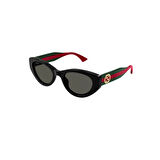 Gucci GG 1862S 004 52  Kadın Cat Eye Siyah Kemik Güneş Gözlüğü