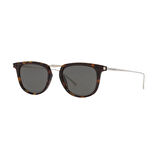 Saint Laurent SL 753 002 50 Unisex Yuvarlak Kırçıllı Kahverengi Kombine Kemik Güneş Gözlüğü