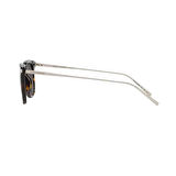 Saint Laurent SL 753 002 50 Unisex Yuvarlak Kırçıllı Kahverengi Kombine Kemik Güneş Gözlüğü