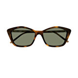 Saint Laurent SL 775 003 57 Kadın Geometrik Kırçıllı Kahverengi Kemik Güneş Gözlüğü
