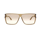 Saint laurent SL 756 003 64 Unisex Kare Şeffaf Kahverengi Kemik Güneş Gözlüğü