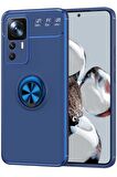 Xiaomi Mi 12T Pro Kılıf Standlı Yüzüklü Manyetik Silikon