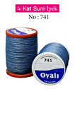 Oyalı 4 Kat Suni İpek İplik İğne Oyası Boncuk İpi Tığ Oyası No:741