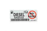 VW 1K0010497C Bio Dizel Kullanılamaz Etiketi Sticker