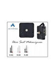 Aypaş Saat Mekanizması 20 Adet Toptan Sessiz Motor Akar Saniye 14Mm Askılı 
