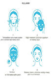 10 Adet Hyaluronic Acid Yüz Maskesi Professional Skin Face Mask XL2124