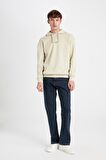 DeFacto Boxy Fit Kapüşonlu Sırt Baskılı Sweatshirt C6148AX24AUBG796