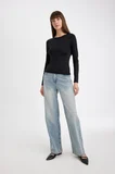 Slim Fit Basic Uzun Kollu Tişört